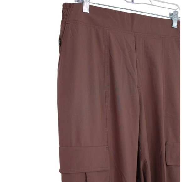 Athleta Size 10 Tall Brown Chelsea Utility Jogger Activewear Pant - Picture 4 of 10